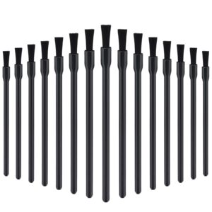 100 Pcs Disposable Lip Brushes Lip Wand Disposable Nail Brushes Makeup Brushes Lip Gloss Brushes Disposable Black Multifunctional Brushes Gift for Making Up Painting and Cookie Tool for Women Girls