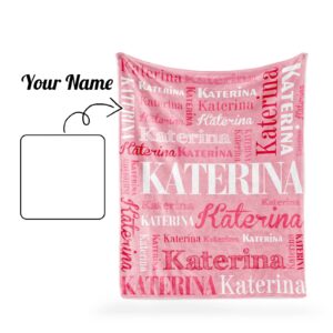 Personalized Blankets with Name for Kids, Customized Baby Blankets for Boys Girls, Super Soft Personalized Name Blanket for Kids Adult Birthday Christmas Mothers Fathers Easter Gift, 30" X 40"