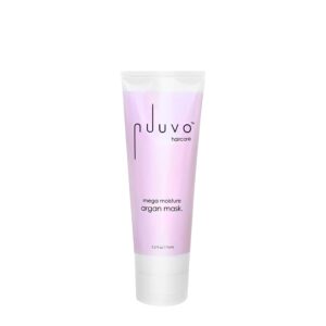 nuuvo haircare argan oil hair mask - 2.5oz, deep conditioning hair mask treatment for dry or damaged hair, salon-quality, restores moisture to transform hair, no animal testing, use on all hair types