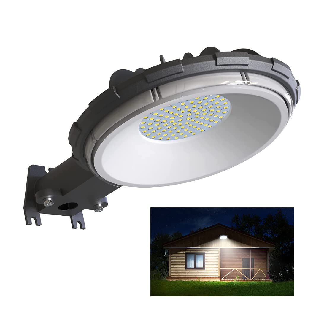 Houhai LED Barn Light, Dusk to Dawn Outdoor Lighting with 100W 10000LM 6000K Daylight, IP65 Waterproof Outdoor Security Flood Lights for Garage Yard Street Warehouse Use