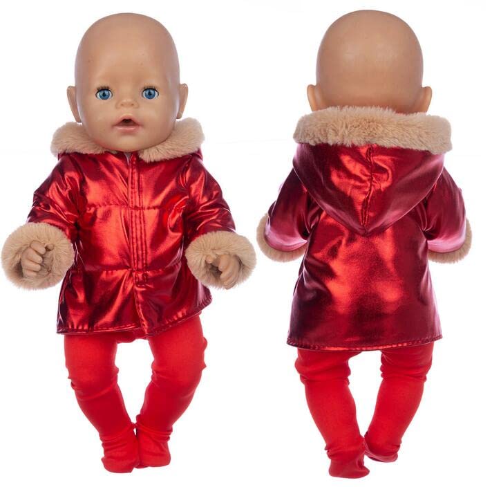 8 pcs 2023 New Down jacket + leggings Doll Clothes Fit For 18inch/43cm born baby Doll clothes reborn Doll Accessories