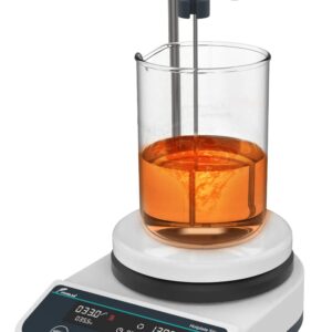 Digital Magnetic Stirrer Hot Plate Ceramic Coated Lab Hotplate Magnetic Stirrer Mixer 3000ml | 50-1500rpm Temp Probe Sensor and Stand Included