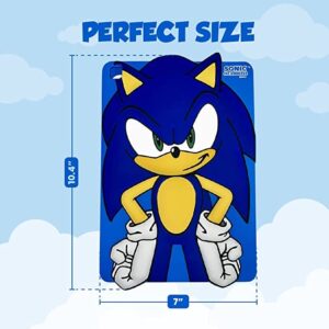 Sonic The Hedgehog iPad Silicone Back Case Cover, Anti Slip Rubber Protective Skin Soft Bumper for iPad 9th (2021)/8th (2020)/7th (2019) Gen (Sonic)