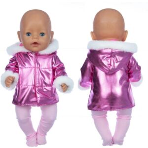 8 pcs 2023 New Down jacket + leggings Doll Clothes Fit For 18inch/43cm born baby Doll clothes reborn Doll Accessories