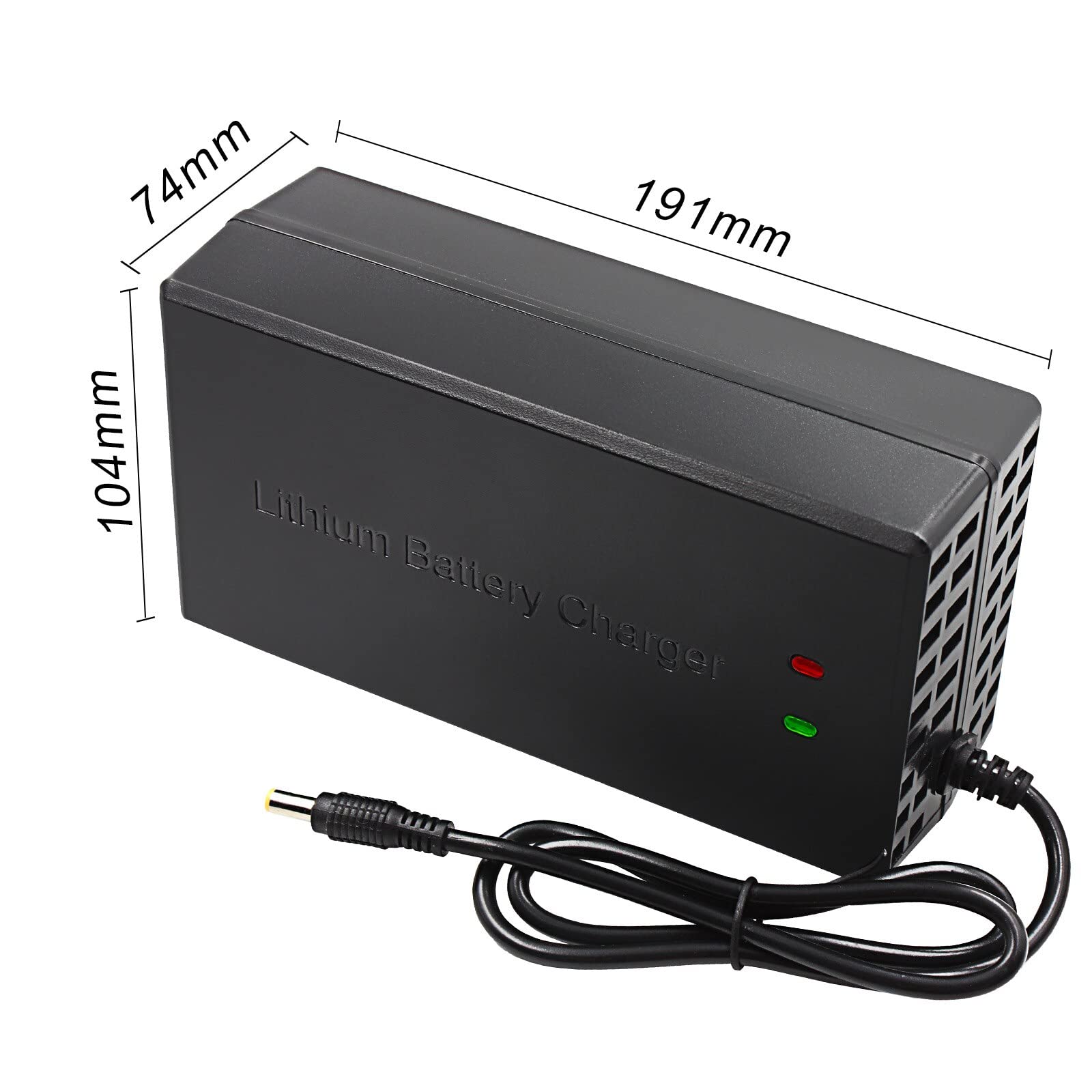 Tnvodejo 58.8V 5A Li ion Battery Charger Multiple Plugs Battery Charger 14S 48V (Not Applicable to Lead-Acid Batteries)