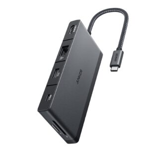 Anker 552 [USB]-[C] [Hub] (9-in-1) with 100W Power Delivery, [4K]@30Hz [HDMI], 4 [USB]-[C] and [USB]-A Data Ports, Ethernet and SD/microSD [C]ard Slot for MacBook, HP, Dell Laptops, and More