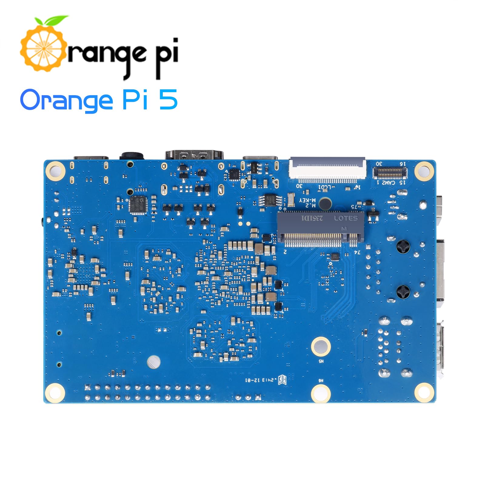 Orange Pi 5 4GB Rockchip RK3588S 8 Core 64 Bit Single Board Computer, 2.4GHz Frequency Open Source Development Board Mini PC Desktop Run Orange Pi OS, Android12, Debian11 (Pi 5 4GB)