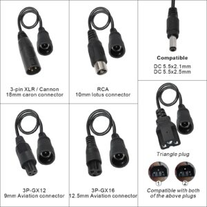 Tnvodejo 58.8V 5A Li ion Battery Charger Multiple Plugs Battery Charger 14S 48V (Not Applicable to Lead-Acid Batteries)