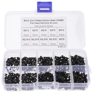 Mobestech 3 Sets Computer Repair Screws Flat Head Screw Wood Screws Flat Head Cap Screws Countersunk Screws Computer Part Countersunk Head Wood Screw Drilling Screw M2 Screws Laptop Screws