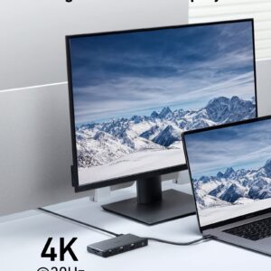 Anker 552 [USB]-[C] [Hub] (9-in-1) with 100W Power Delivery, [4K]@30Hz [HDMI], 4 [USB]-[C] and [USB]-A Data Ports, Ethernet and SD/microSD [C]ard Slot for MacBook, HP, Dell Laptops, and More