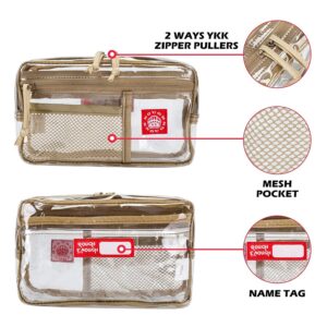 Rough Enough Clear Toiletry Bags for Traveling Toiletries Makeup bag Travel Cosmetic Bags for Women and Men