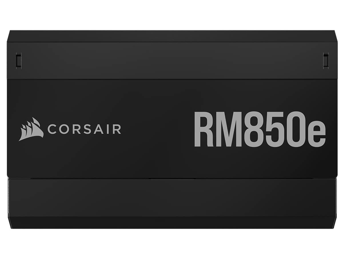 Corsair RM850e Fully Modular Low-Noise ATX Power Supply (Dual EPS12V Connectors, 105°C-Rated Capacitors, 80 Plus Gold Efficiency, Modern Standby Support) Black