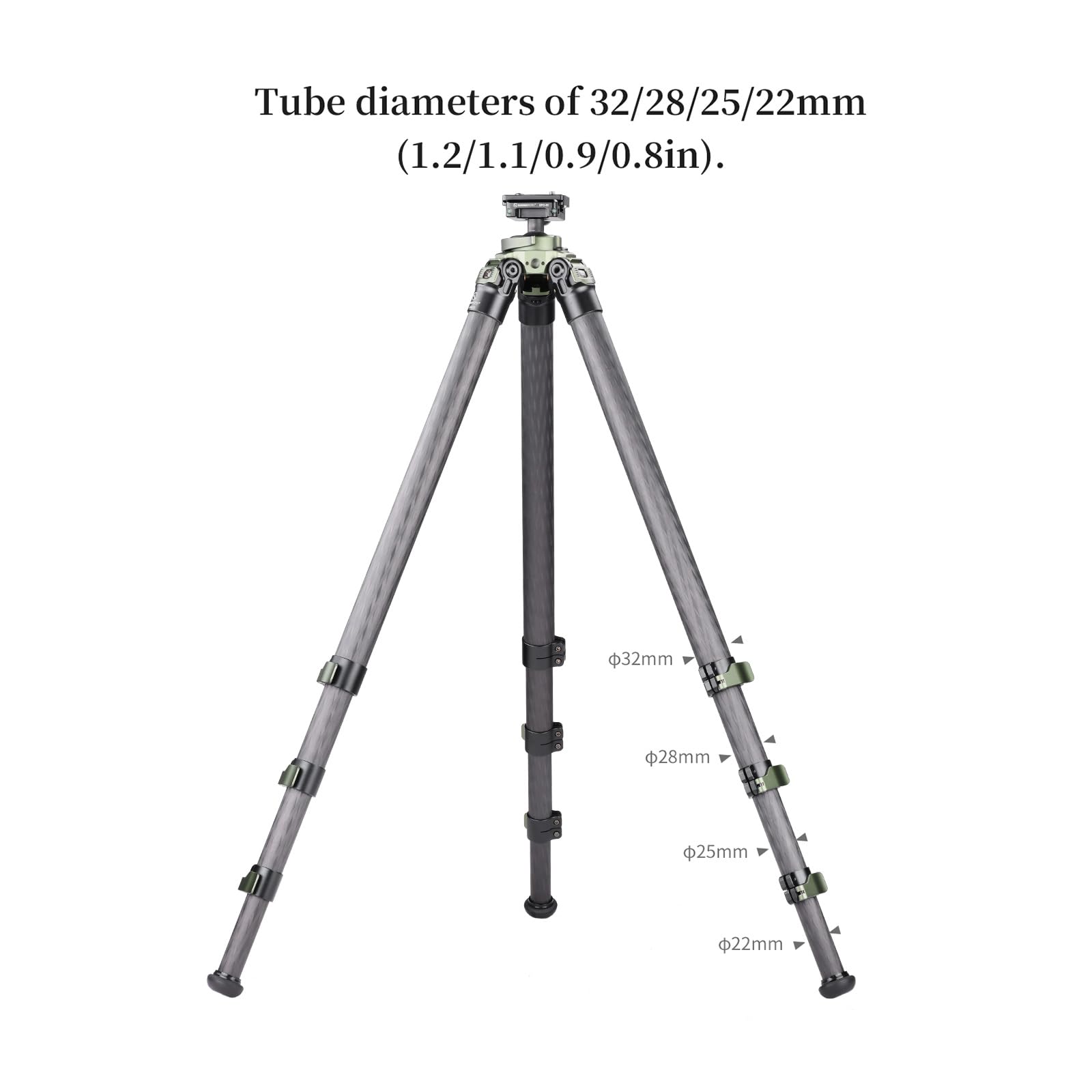 SUNWYAFOTO TL3240CS-P Hunting Tripod for Shooting Rifle Stand Carbon Fiber