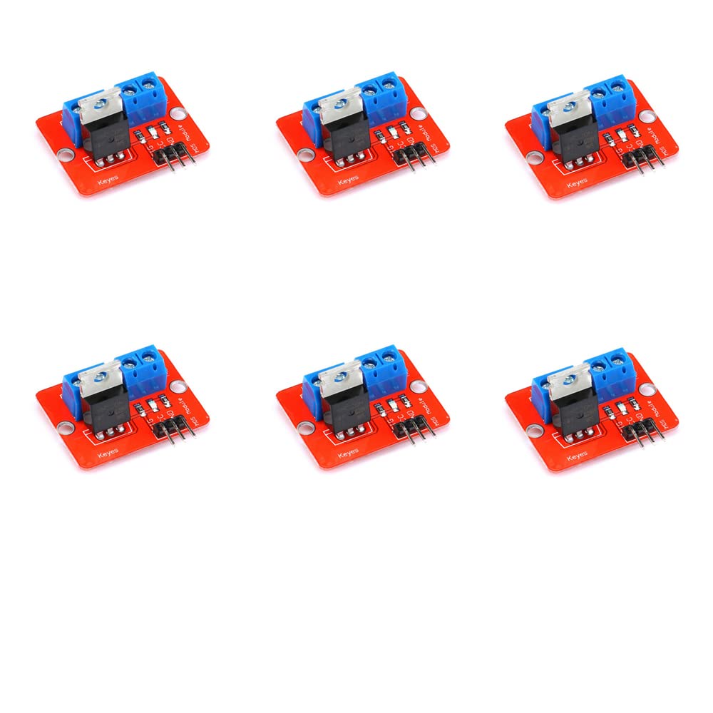 Treedix 6PCS IRF520 Driver Module MOS Tube Field Effect Tube Driver Module ARM Compatible with Raspberry Pi