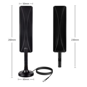 (2-Pack 9dBi External 4G LTE 5G TS9 Magnetic Base Antenna Compatible with Netgear AT&T Nighthawk M6 Pro M6 MR6110 MR6500 M5 MR5100 MR5200 M1 MR1100 LB1120/21, LB2120 Hotspots Router, Slinkdsco