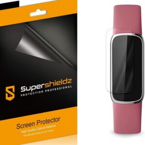 (3 Pack) Supershieldz Designed for Fitbit Luxe Screen Protector, 0.13mm, High Definition Clear Shield (TPU)