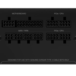 Corsair RM850e Fully Modular Low-Noise ATX Power Supply (Dual EPS12V Connectors, 105°C-Rated Capacitors, 80 Plus Gold Efficiency, Modern Standby Support) Black