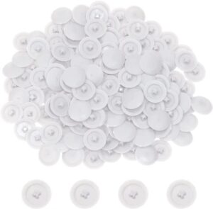 mini skater 200pcs screw caps plastic self-tapping screw hole cap covers for diameter 7mm flat cross screw lids furniture fittings, (white)