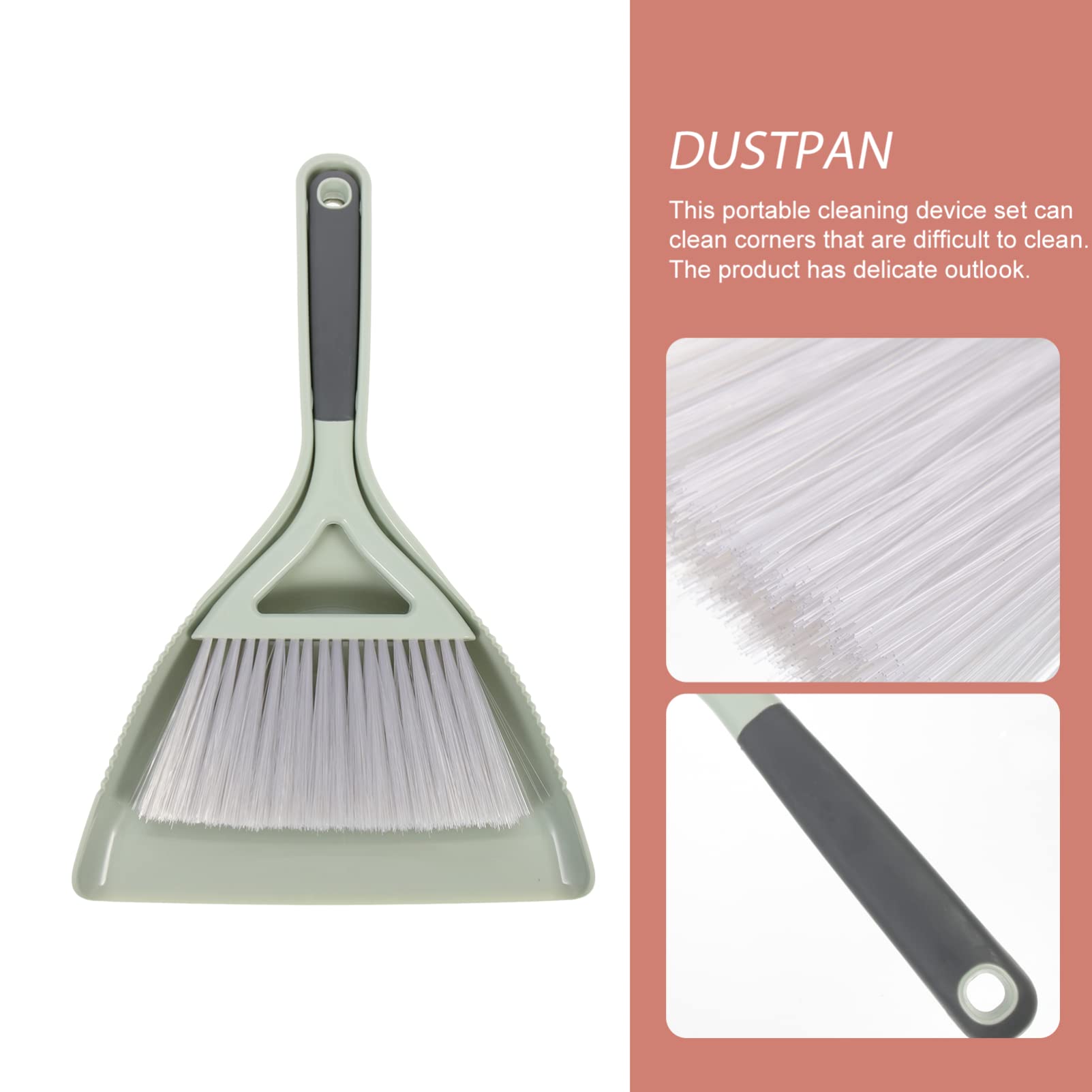 1 Set Set Broom Dustpan Combination Table Cleaning Broom Mini Broom Pet Cleaning Brush Reusable Cleaning Broom Desktop Dustpan Household Table Broom Home Accessory Clean Dust Pan