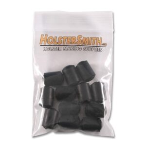 [12 Pack] HolsterSmith Holster Retention Assembly - Black Chicago Screw Slotted Post Truss Head Design - (.500 Inch Slotted Post + .500 Phillips Truss Head Screw + .625 EPDM Washer)