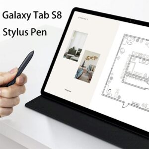 Galaxy Tab S8 S Pen withBluetooth Replacement for Samsung Galaxy Tab S8, Tab S8+, Tab S8 Ultra Stylus Pen (EJ-PT870BJEGUJ)(Black)