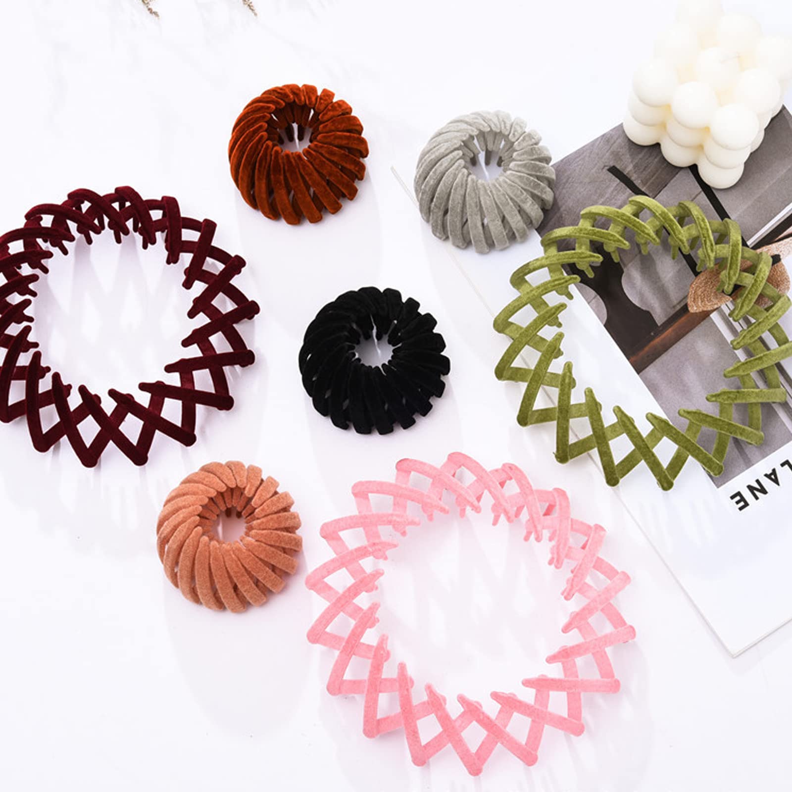 7PCS Birds Nest Hair Clip Holder and Lazy Plate Hairpin for Thin Hair