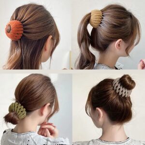 7PCS Birds Nest Hair Clip Holder and Lazy Plate Hairpin for Thin Hair