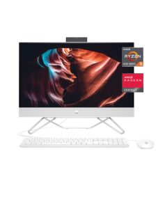 hp all-in-one pc, 23.8" fhd micro-edge touchscreen display, amd ryzen 5 processor, amd radeon graphics, 12 gb ram, 512 gb ssd, windows 11 home os, wi-fi (24-cb1142, 2022) (renewed)