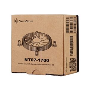 SilverStone Technology NT07-1700 Super Low-Profile Thermal Solution for LGA1700 CPUs, SST-NT07-1700