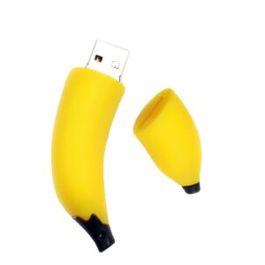 Cartoon USB 2.0 Memory Stick USB Flash Drive Fashion Pen Thumb Pendrive U Disk Drive Banana 128GB