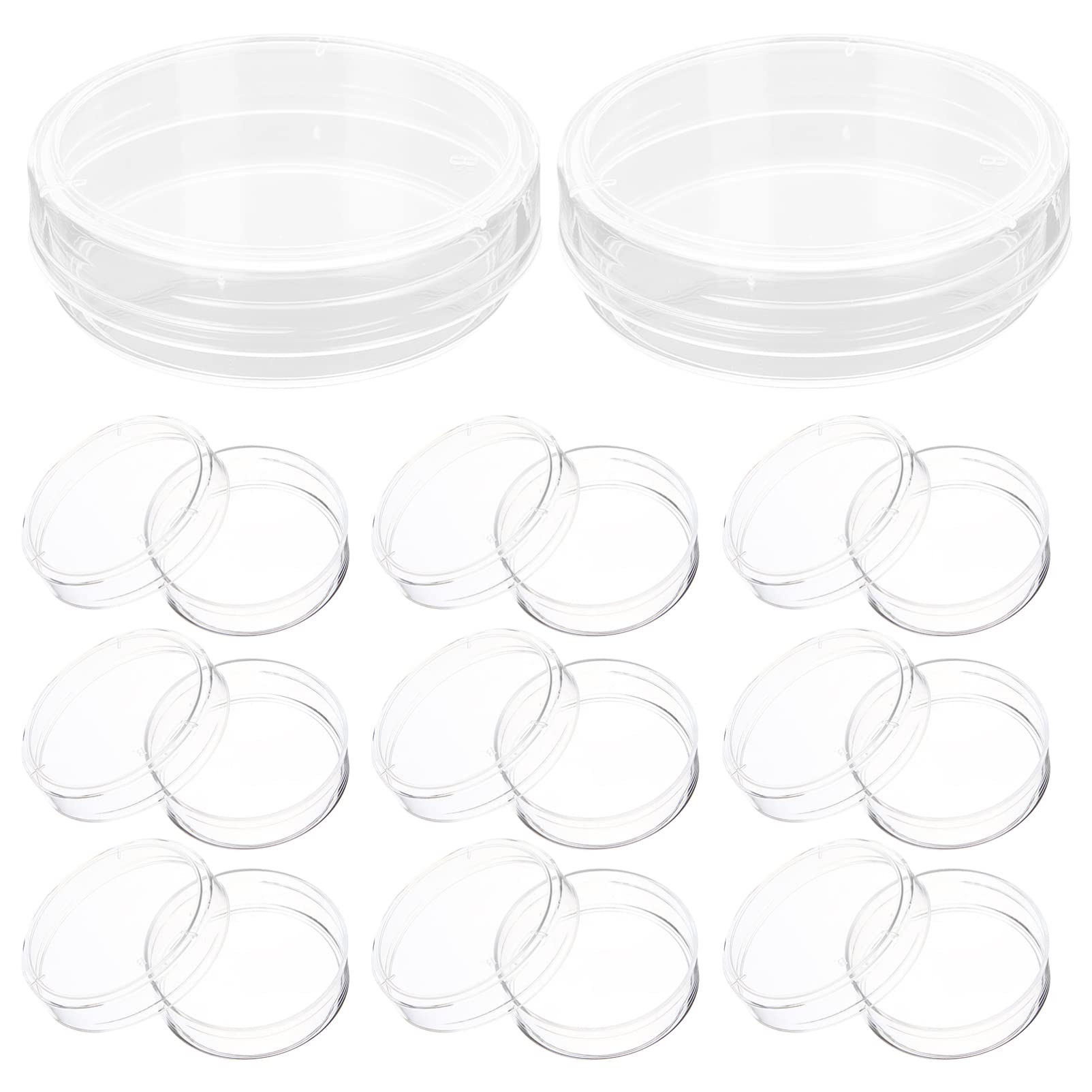 30pcs Culture Plate Petri Plates Laboratory Petri Dish Petri Dishes with Lids Petri Dish for Experiments Science Petri Dishes Tissue Culture Dish Culture Petri Dishes Agar Plates