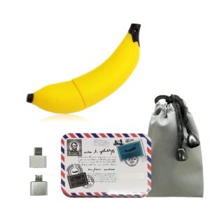 cartoon usb 2.0 memory stick usb flash drive fashion pen thumb pendrive u disk drive banana 128gb