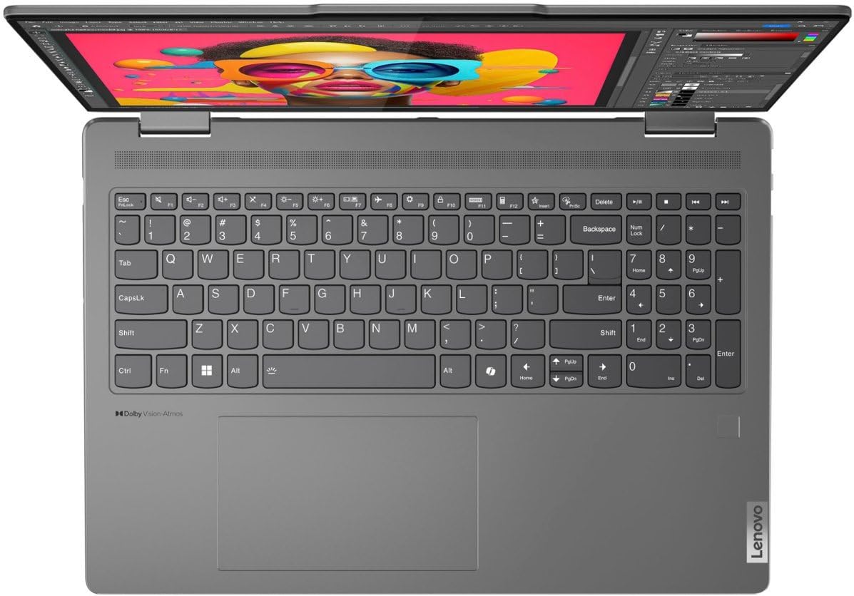 Lenovo 2024 Yoga 7 2-in-1 16” WUXGA IPS Touch Laptop 12-Core Intel Core Ultra 7 155U 16GB LPDDR5 512GB SSD Thunderbolt 4 USB-C w/DP WiFi AX BT Webcam HDMI2.1 Backlit KB Fingerprint Windows 11 Pro