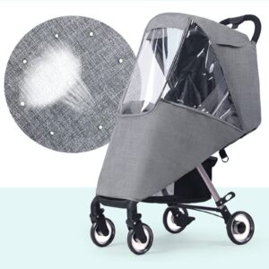 Universal Stroller Rain Cover Baby Stroller Rain Cover Pushchair Stroller Buggy Protector Weather Shield Baby Pram Raincoat Outdoor Windproof Stroller Cover