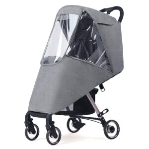 Universal Stroller Rain Cover Baby Stroller Rain Cover Pushchair Stroller Buggy Protector Weather Shield Baby Pram Raincoat Outdoor Windproof Stroller Cover