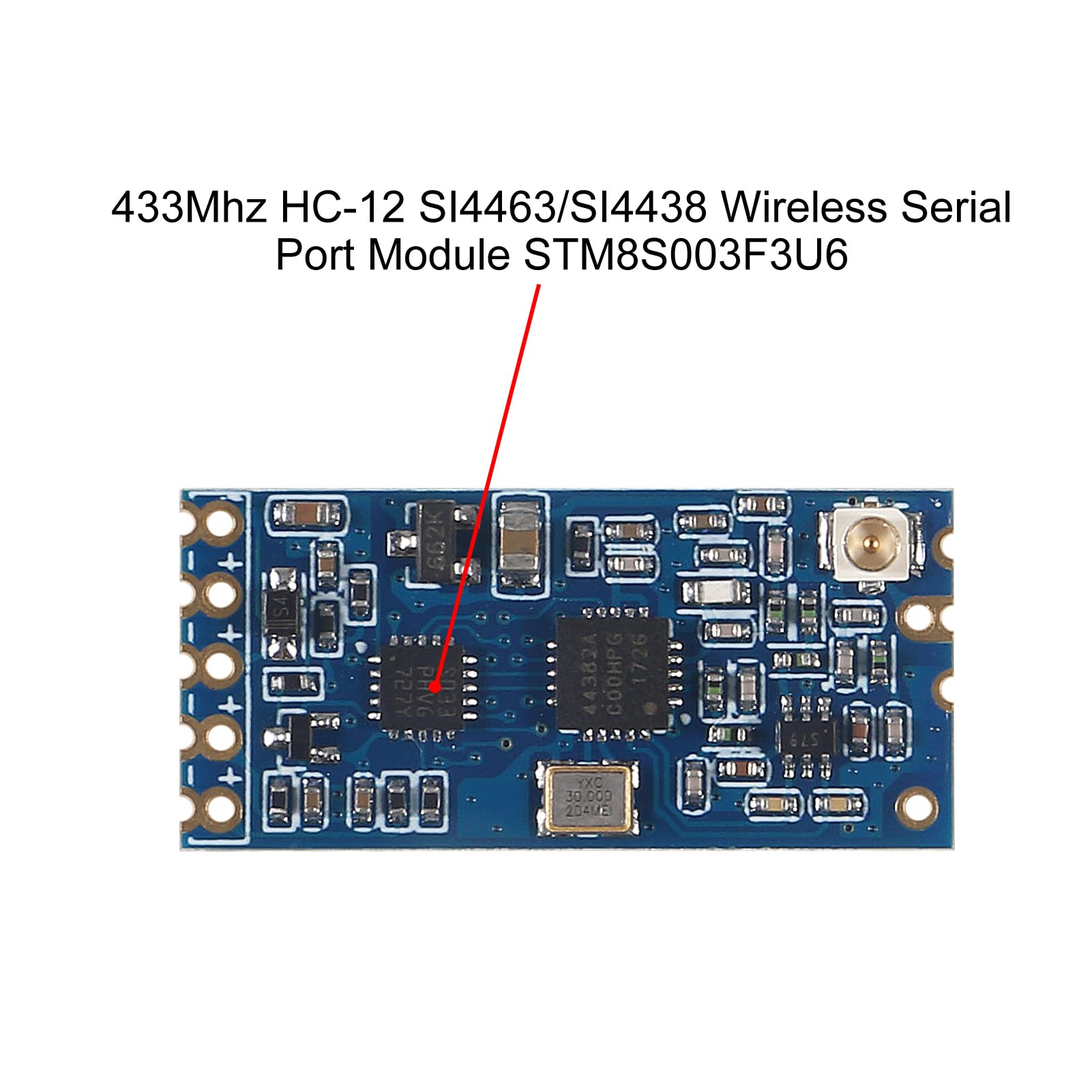 3pcs HC-12 433Mhz SI4463 SI4438 Wireless Serial Port Module 1000M Replace Bluetooth with Antenna