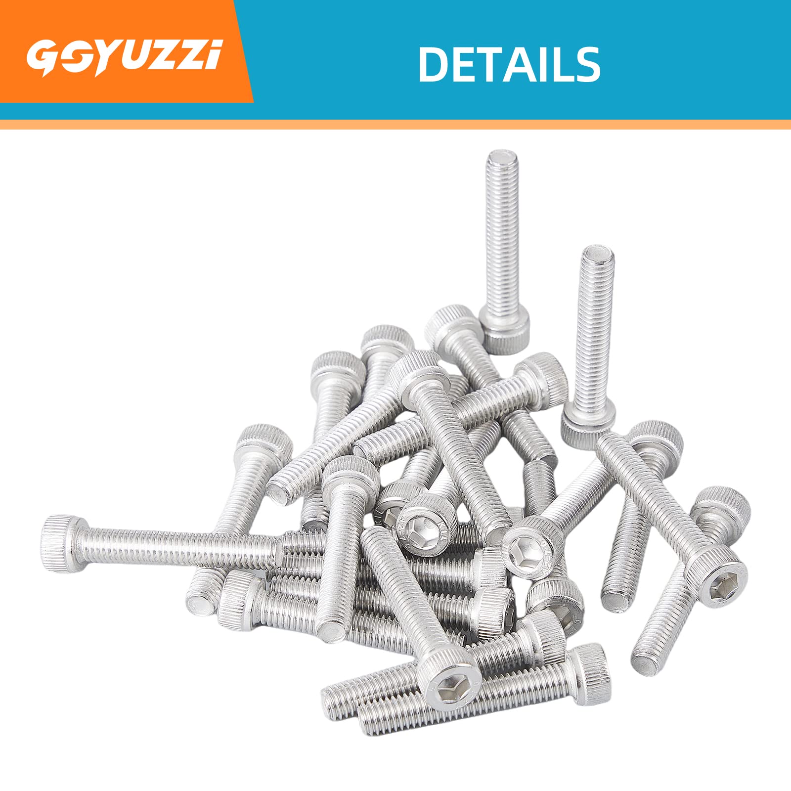 M6 x 100mm Socket Head Cap Screws Bolts Stainless Steel 304 Metric Machine Hex Socket Screw, Allen Hex Drive, Fully Thread, 10PCS