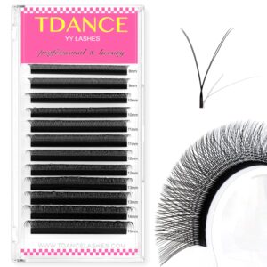 TDANCE Classic Lashes D Curl 0.18mm Thickness 8-15mm + YY Eyelash Extensions C Curl 0.07mm Thickness 8-15mm