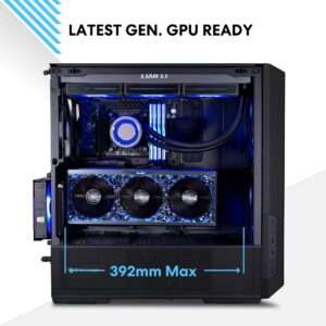 Lian Li Lancool 216 Mid-tower case with high cooling performance - Includes dual front 160MM PWM fans and 1 rear 140MM PWM fan - Airflow focused - Up to 10 fans (LANCOOL 216R-W WHITE)