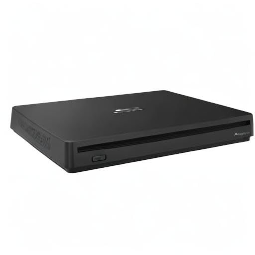 Pioneer External Blu-ray Drive BDR-XS07UHD@6X Slot Loading Portable with a Matte-Black Body USB 3.2 Gen1(3.0) BD/DVD/CD Writer. Firmware 2023 (Version: 1.03 and up). Cyberlink Software Included