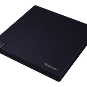 Pioneer BDR-XD08UMB-S Pinnacle of The XD08 Series with a Matte-Black Body USB 3.2 Gen1 (USB Type-C) / 2.0 Slim Portable BD/DVD/CD Writer Features The Latest high-Grade Rubber Coating