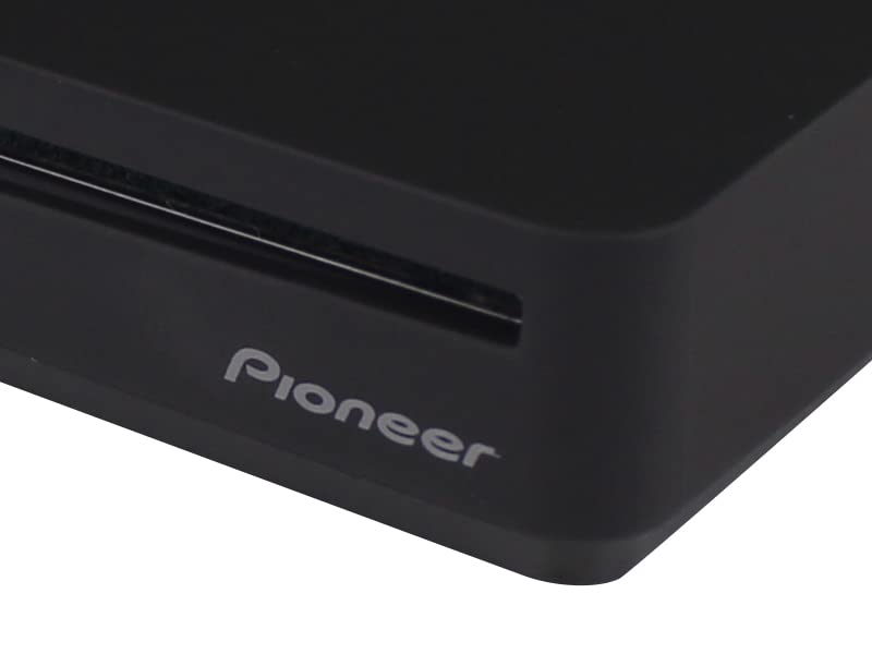 Pioneer External Blu-ray Drive BDR-XS07UHD@6X Slot Loading Portable with a Matte-Black Body USB 3.2 Gen1(3.0) BD/DVD/CD Writer. Firmware 2023 (Version: 1.03 and up). Cyberlink Software Included