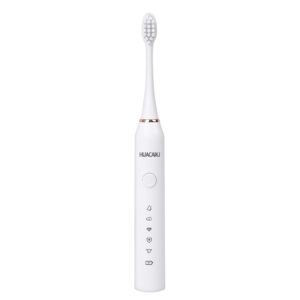 huacaikj automatic touch control 5-speed adult models sonic rechargeable dental cleaning electric toothbrush (white)