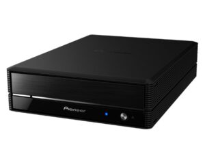 pioneer electronics bdr-x13u-s usb 3.2 gen1 external blu-ray bd/dvd/cd writer, black