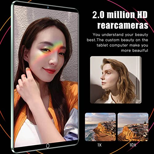 Android 6.0 Tablet, 10.1 Inch Full HD screen Octa-Core Processor 1GB RAM+16GB ROM 4000 mAh Battery Laptop, and Dual Speakers support double card Notebook (Black)