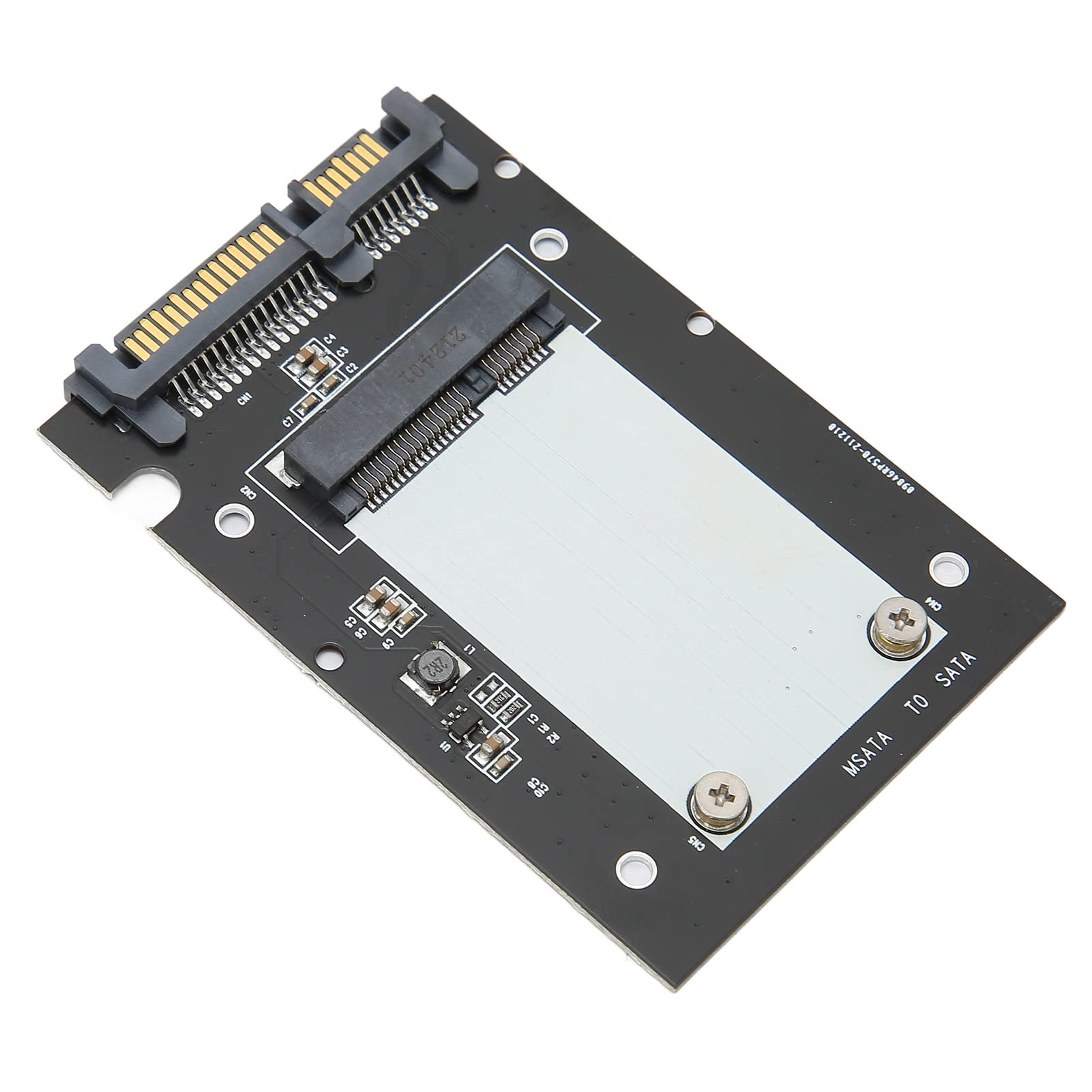 Msata to SATA III Adapter, Support Half Size 26.8MM and Full Size 50.95MM MSata SSD, 6Gbps Speed, PCB Material Support MSata SSD Solid State Disk for Desktop Use