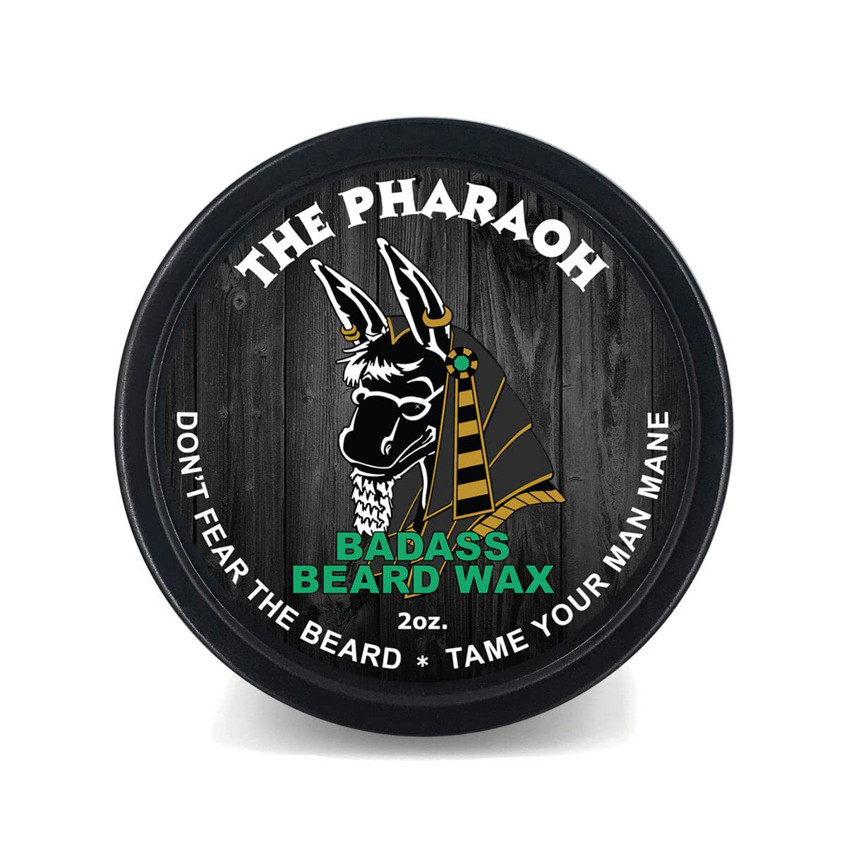 Badass Beard Care Beard Wax For Men - Pharaoh Scent, 2 oz - Softens Beard Hair, Leaves Your Beard Looking and Feeling More Dense