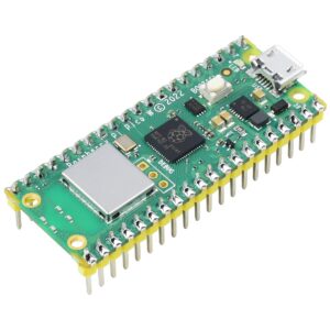 Waveshare Pi Pico W Microcontroller Board, with Pre-soldered Header, Based on RP2040 Dual-core Processor (3 Items)