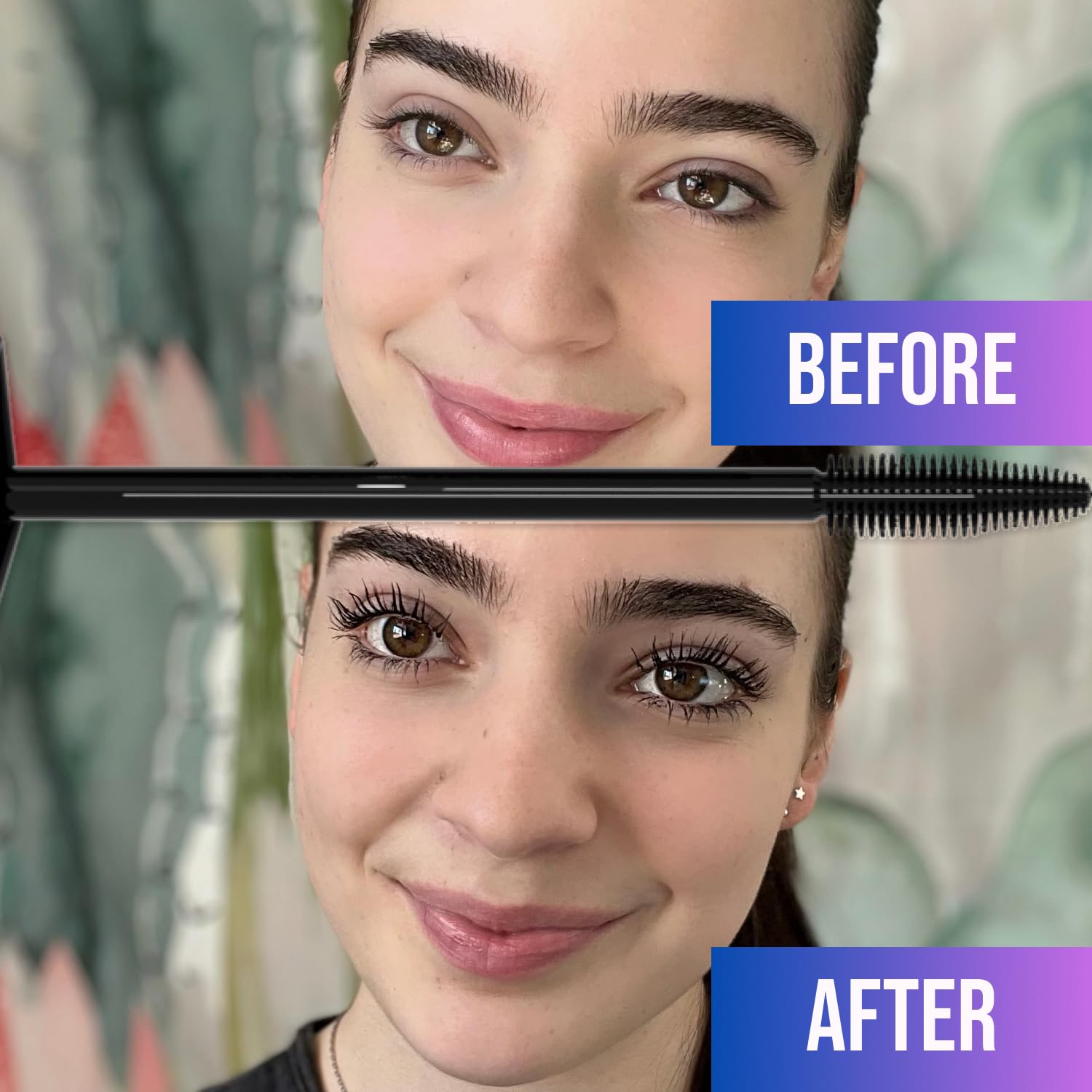 4D Waterproof Mascara – False Lash Effect, Lengthening & Volumizing – Carbon Black, 8 mL