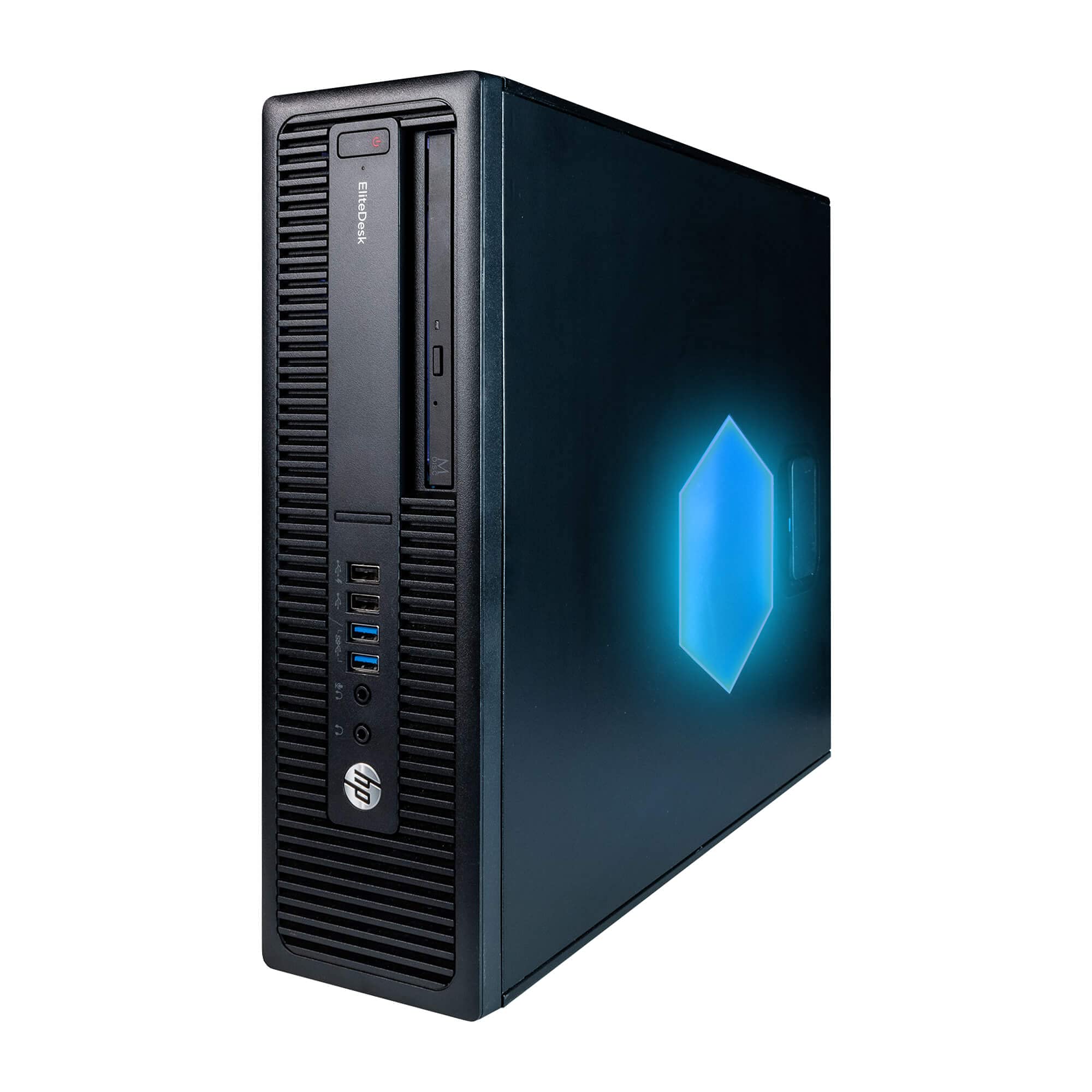 HP EliteDesk 800G1 Small RGB Desktop Computer (SFF) | Quad Core Intel i5 (3.20GHz) | 16GB DDR3 RAM | 240GB SSD Solid State | Windows 10 Pro | RGB Mouse + Keyboard (Renewed)